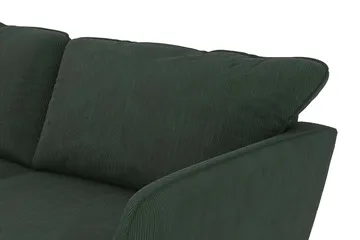 Trend Lyx 3-sits Vänstervänd L-formad Divansoffa i Manchester - Mörkgrön - Products - Möbler - Soffa - Divansoffa & schäslongsoffa - 4 sits soffa med divan