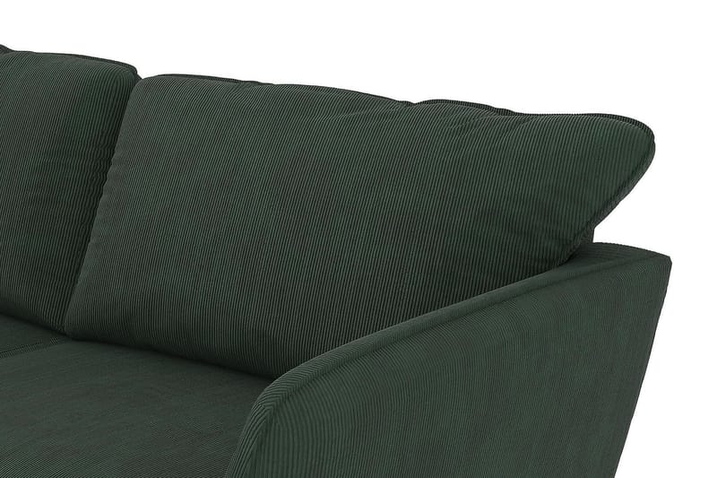 Trend Lyx 3-sits Vänstervänd L-formad Divansoffa i Manchester - Mörkgrön - Products - Möbler - Soffa - Divansoffa & schäslongsoffa - 4 sits soffa med divan