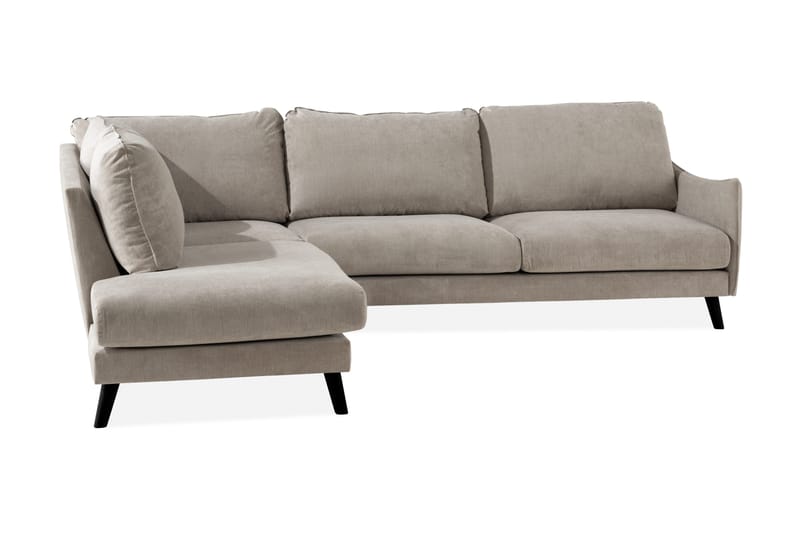 Trend Lyx 3-sits Vänstervänd L-formad Divansoffa i Tyg - Beige - Products - Möbler - Soffa - Divansoffa & schäslongsoffa - 4 sits soffa med divan