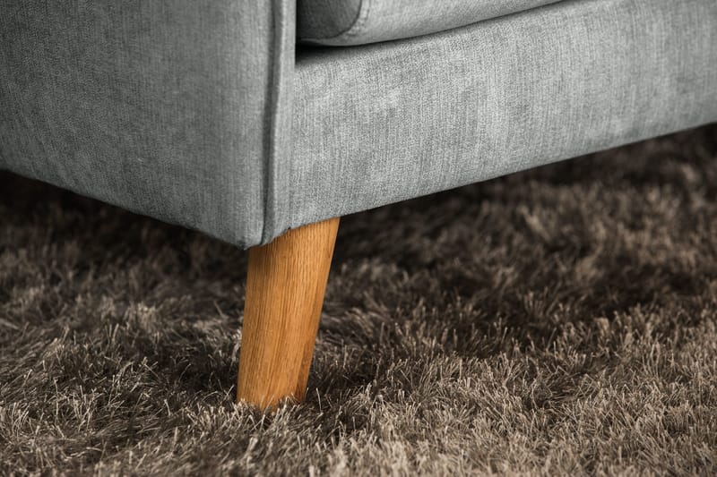 Trend Lyx 3-sits Vänstervänd L-formad Divansoffa i Tyg - Grå - Products - Möbler - Soffa - Divansoffa & schäslongsoffa - 4 sits soffa med divan