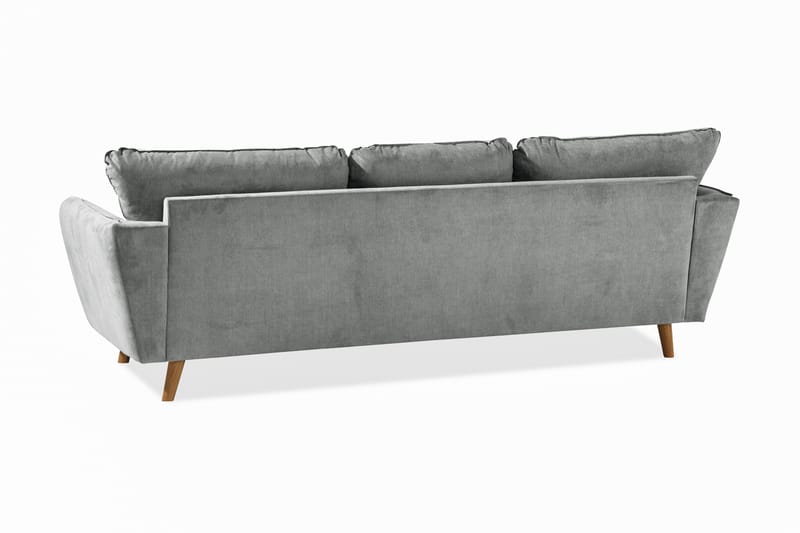Trend Lyx 3-sits Vänstervänd L-formad Divansoffa i Tyg - Grå - Products - Möbler - Soffa - Divansoffa & schäslongsoffa - 4 sits soffa med divan