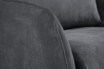 Trend Lyx 4-sits Högervänd L-formad Schäslongsoffa i Tyg - Mörkgrå - Products - Möbler - Soffa - Divansoffa & schäslongsoffa - 4 sits soffa med divan