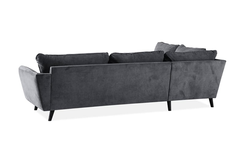 Trend Lyx 4-sits Vänstervänd L-formad Schäslongsoffa i Tyg - Mörkgrå - Products - Möbler - Soffa - Divansoffa & schäslongsoffa - 4 sits soffa med divan