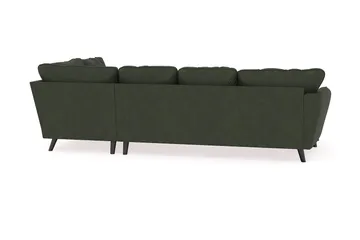 Trend Lyx 4-sits Vänstervänd U-formad Soffa med Divan och Schäslong i Manchester - Mörkgrön - Products - Möbler - Soffa - Divansoffa & schäslongsoffa - 4 sits soffa med divan