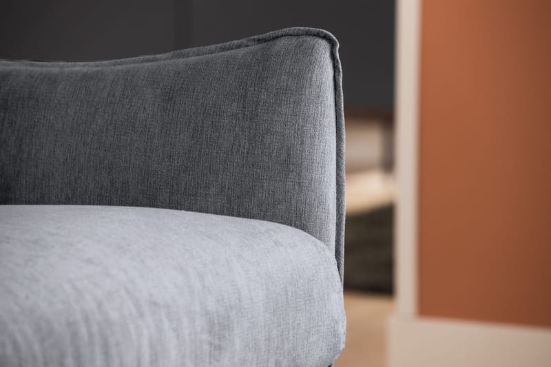 Trend Lyx Schäslongsoffa Höger - Mörkgrå/Svart - Products - Möbler - Soffa - Divansoffa & schäslongsoffa - 4 sits soffa med divan