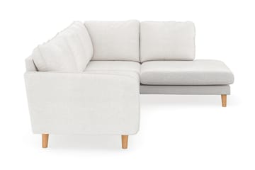Trend Lyx Schäslongsoffa Höger - Vit|Bouclé - Products - Möbler - Soffa - Divansoffa & schäslongsoffa - 4 sits soffa med divan