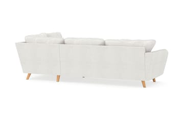 Trend Lyx Schäslongsoffa Höger - Vit|Bouclé - Products - Möbler - Soffa - Divansoffa & schäslongsoffa - 4 sits soffa med divan