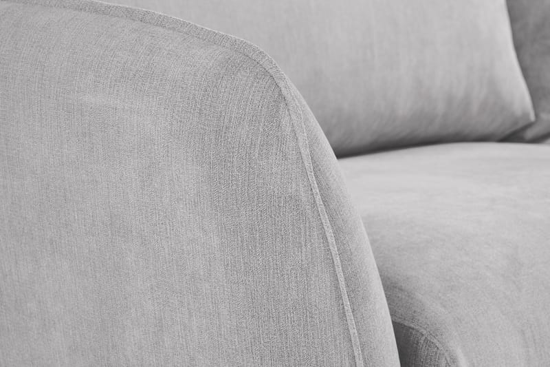 Trend Lyx Schäslongsoffa Vänster - Ljusgrå/Ek - Products - Möbler - Soffa - Divansoffa & schäslongsoffa - 4 sits soffa med divan