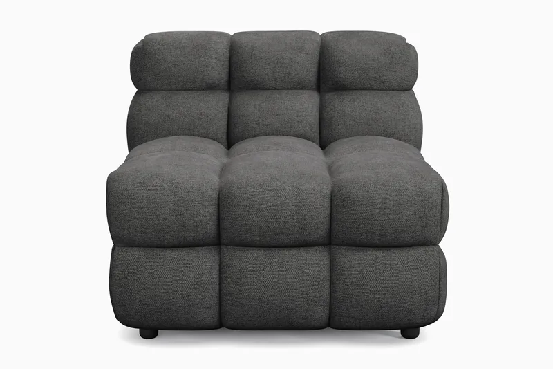 Elise Bubblig Soffgrupp 4-sits Soffa + Fåtölj - Mörkgrå - Products - Möbler - Soffa - Soffgrupp