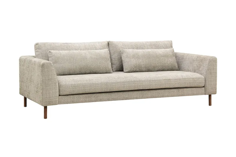 Florenz 3-sits Soffa i Chenille - Grå / Beige - Products - Möbler - Soffa - 3 sits soffa