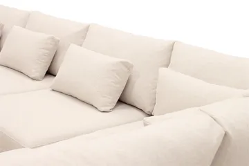 Grande 5-sits U-Soffa med Divan Vänster - Beige Tyg - Products - Möbler - Soffa - U-soffa