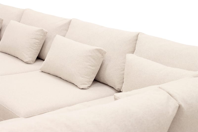 Grande 5-sits U-Soffa med Divan Vänster - Beige Tyg - Products - Möbler - Soffa - U-soffa