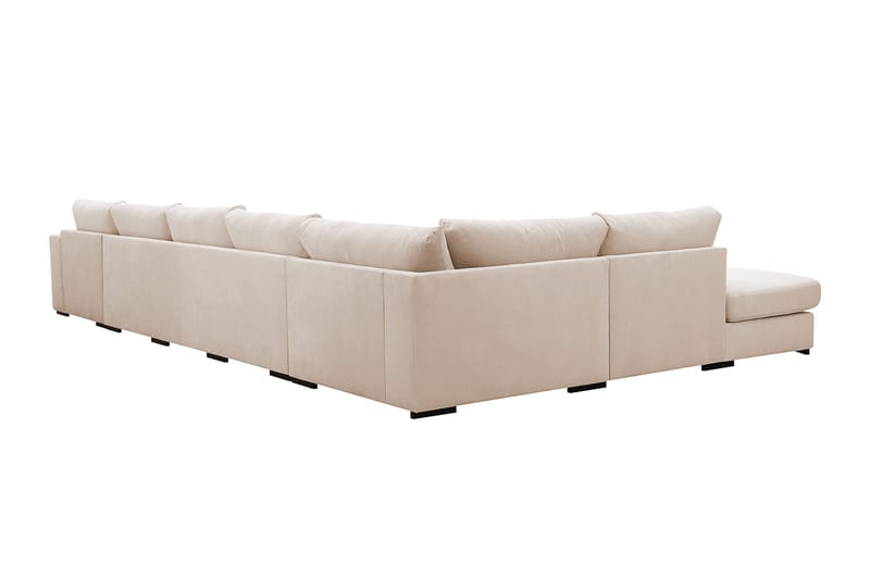 Grande 6-sits U-Soffa med Divan Höger - Beige Manchester - Products - Möbler - Soffa - U-soffa