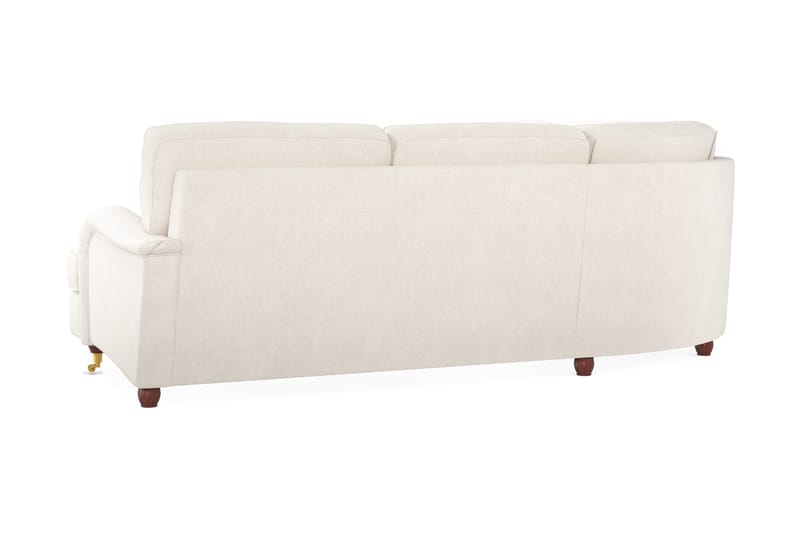 Howard Lyx 6-sits Vänstervänd L-formad Hörnsoffa i Sammet - Krämvit - Products - Möbler - Soffa - Hörnsoffa