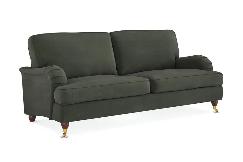 Howard Lyx 3-sits Manchestersoffa - Mörkgrön - Products - Möbler - Soffa - 3 sits soffa