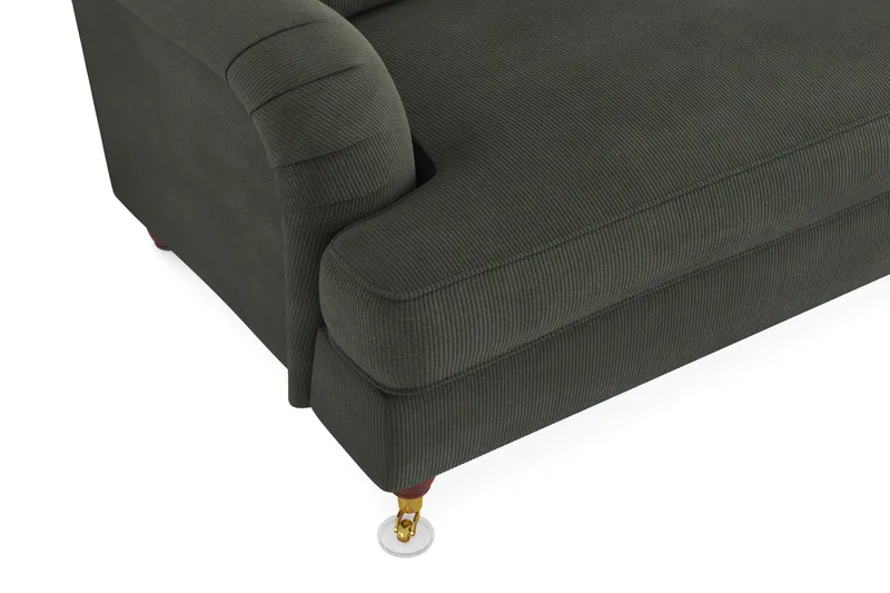 Howard Lyx 3-sits Manchestersoffa - Mörkgrön - Products - Möbler - Soffa - 3 sits soffa