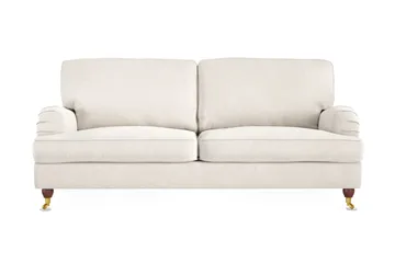 Howard Lyx 3-sits Sammetssoffa - Krämvit - Products - Möbler - Soffa - 3 sits soffa