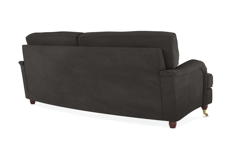 Howard Lyx 3-sits Svängd Manchestersoffa - Mörkgrå - Products - Möbler - Soffa - 3 sits soffa