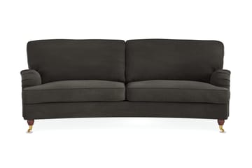 Howard Lyx 3-sits Svängd Manchestersoffa - Mörkgrå - Products - Möbler - Soffa - 3 sits soffa