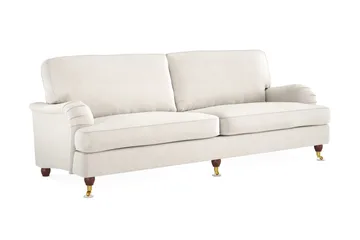 Howard Lyx 4-sits Sammetssoffa - Krämvit - Products - Möbler - Soffa - Sammetssoffa