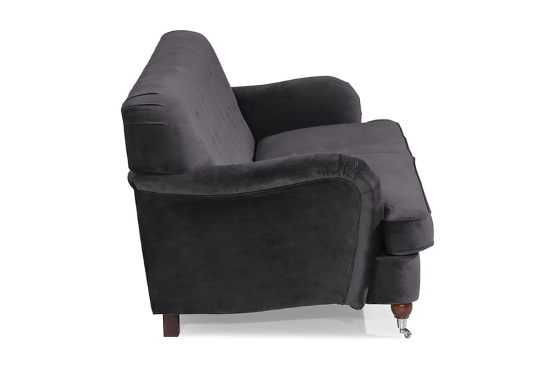 Howard Riviera 3-sits Sammetssoffa - Mörkgrå - Products - Möbler - Soffa - 3 sits soffa