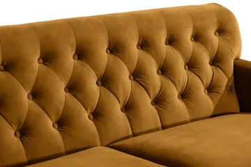 Howard Riviera 3-sits Sammetssoffa - Mörkgul - Products - Möbler - Soffa - 3 sits soffa
