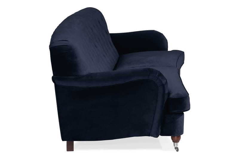 Howard Riviera 3-sits Svängd Sammetssoffa - Blå - Products - Möbler - Soffa - 3 sits soffa