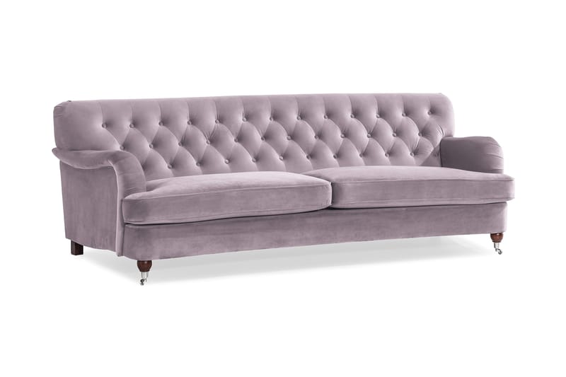 Howard Riviera 3-sits Svängd Sammetssoffa - Lila - Products - Möbler - Soffa - 3 sits soffa