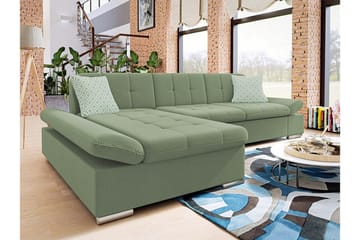 Kintore 3-sits Hörnsoffa Green - Products - Möbler - Soffa - Sammetssoffa