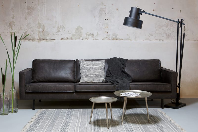 Lissbon 3-sits Soffa - Svart - Products - Möbler - Soffa - Skinnsoffa