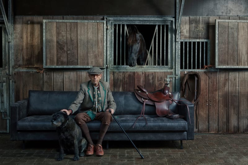 Lissbon 3-sits Soffa - Svart - Products - Möbler - Soffa - Skinnsoffa