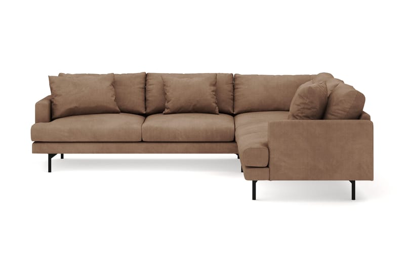 Menard 6-sits Högervänd L-formad Hörnsoffa i Manchester - Brun - Products - Möbler - Soffa - Hörnsoffa
