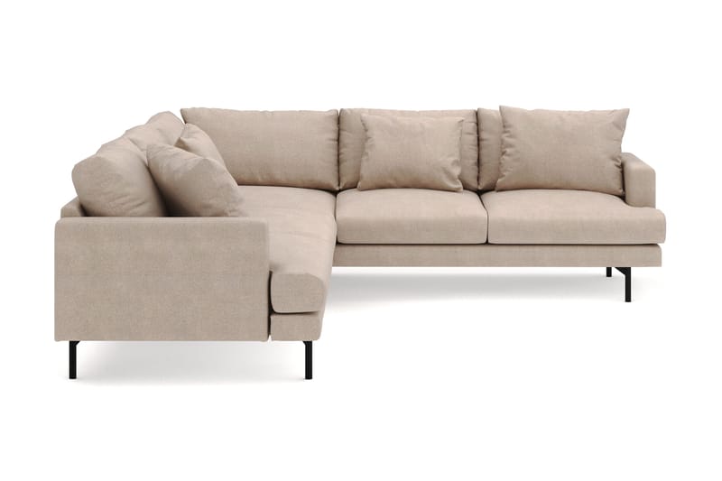 Menard 6-sits Högervänd L-formad Hörnsoffa i Tyg - Beige - Products - Möbler - Soffa - Hörnsoffa