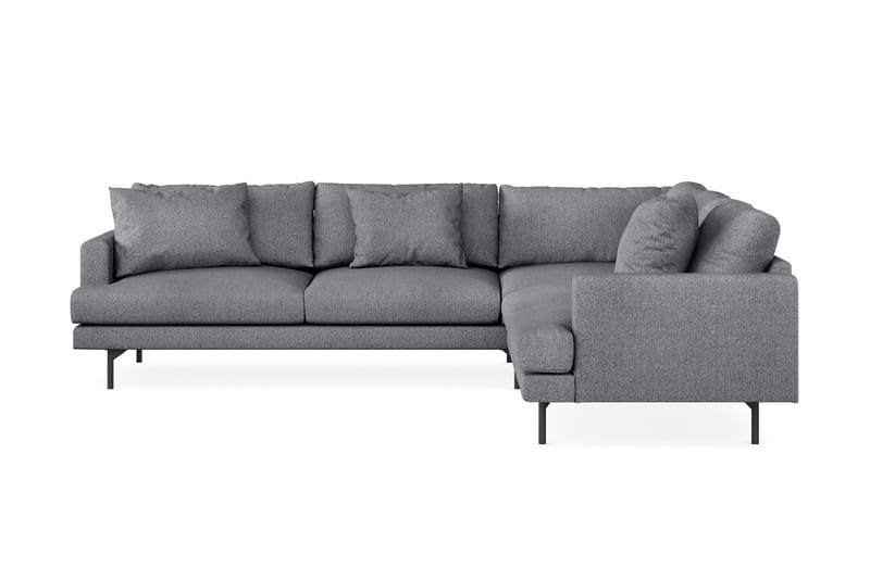 Menard 6-sits Högervänd L-formad Hörnsoffa i Tyg - Mörkgrå - Products - Möbler - Soffa - Hörnsoffa