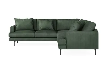 Menard 6-sits Vänstervänd L-formad Hörnsoffa i Manchester - Grön - Products - Möbler - Soffa - Hörnsoffa