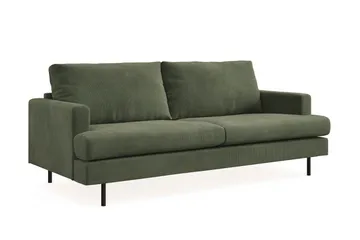 Menard Compact 3-sits Manchestersoffa - Grön - Products - Möbler - Soffa - 3 sits soffa