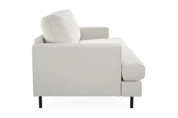 Menard Compact 3-sits Soffa i Bouclé - Vit - Products - Möbler - Soffa - 3 sits soffa