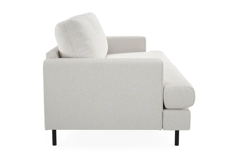 Menard Compact 3-sits Soffa i Bouclé - Vit - Products - Möbler - Soffa - 3 sits soffa