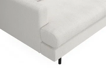 Menard Compact 3-sits Soffa i Bouclé - Vit - Products - Möbler - Soffa - 3 sits soffa