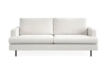 Menard Compact 3-sits Soffa i Bouclé - Vit - Products - Möbler - Soffa - 3 sits soffa