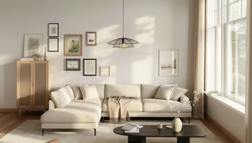 Menard Premium 5-sits Vänstervänd L-formad Djup Schäslongsoffa i Chenille - Ljusbeige - Products - Möbler - Soffa - Divansoffa & schäslongsoffa