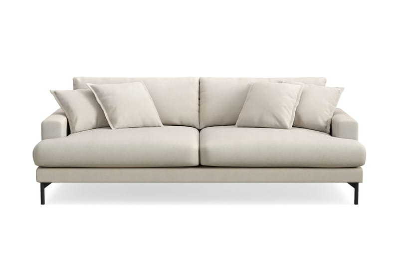 Menard Premium 4-sits Djup Soffa i Tyg - Beige - Products - Möbler - Soffa - 4 sits soffa