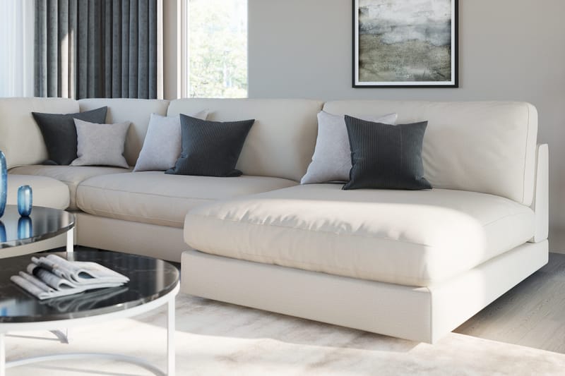 Arken 1-sits Mittmodul i Tyg 90 cm bred - Beige - Products - Möbler - Soffa - Modulsoffa - Mittmodul