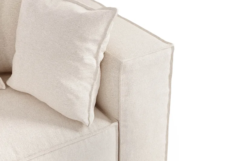 Cubo 1-sits Högermodul i Tyg 108 cm bred - Beige - Products - Möbler - Soffa - Modulsoffa - Övriga moduler till modulsoffa