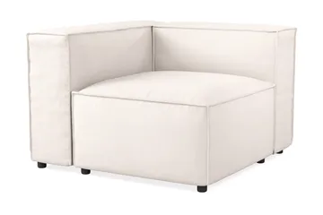 Cubo 1-sits Vänstermodul i Tyg 108 cm bred - Ljusbeige - Products - Möbler - Soffa - Modulsoffa - Övriga moduler till modulsoffa