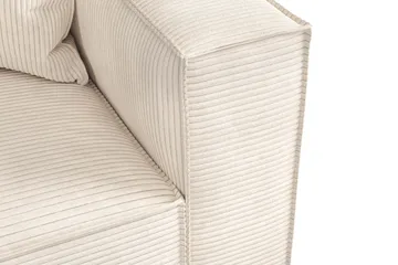 Cubo 2-sits Högermodul i Manchester 120 cm bred - Beige - Products - Möbler - Soffa - Modulsoffa - Övriga moduler till modulsoffa