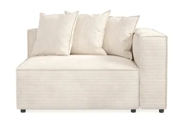 Cubo 2-sits Högermodul i Manchester 120 cm bred - Beige - Products - Möbler - Soffa - Modulsoffa - Övriga moduler till modulsoffa