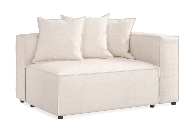 Cubo 2-sits Högermodul i Tyg 120 cm bred - Beige - Products - Möbler - Soffa - Modulsoffa - Övriga moduler till modulsoffa