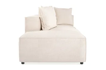 Cubo 3-sits Djup Modulsoffa + Fotpall i Tyg - Beige - Products - Möbler - Soffa - Modulsoffa - Komplett modulsoffa