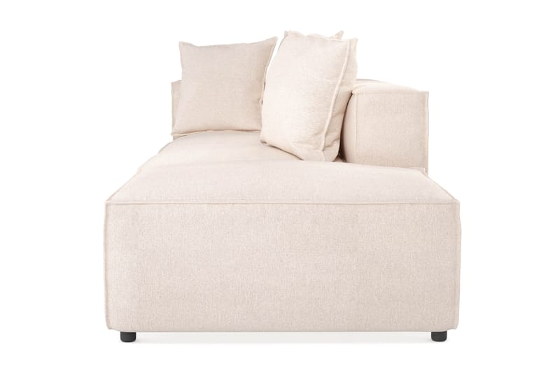 Cubo 3-sits Djup Modulsoffa + Fotpall i Tyg - Beige - Products - Möbler - Soffa - Modulsoffa - Komplett modulsoffa